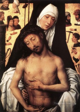 ハンス・メムリンク Painting - 悲しみの男を見せる聖母 1475年または1479年 オランダのハンス・メムリンク